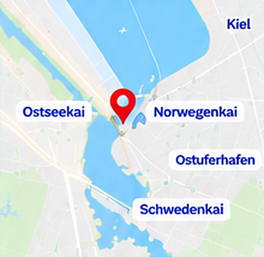 Karte: Mein Schiff Terminals in Kiel