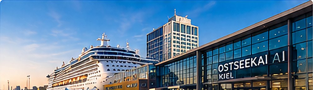 Kreuzfahrtschiff am Ostseekai Kiel