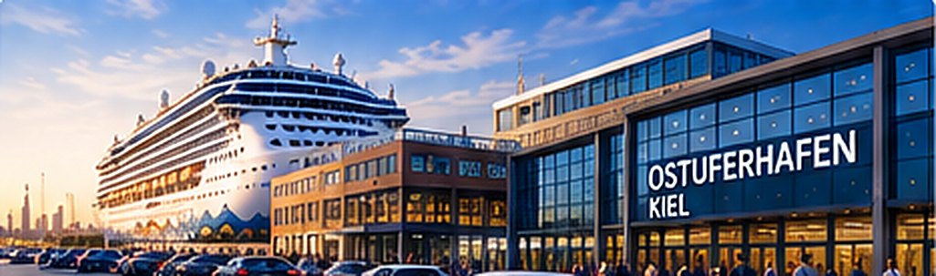 Kreuzfahrtschiff am Ostuferhafen Kiel