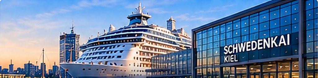 Kreuzfahrtschiff am Schwedenkai Kiel
